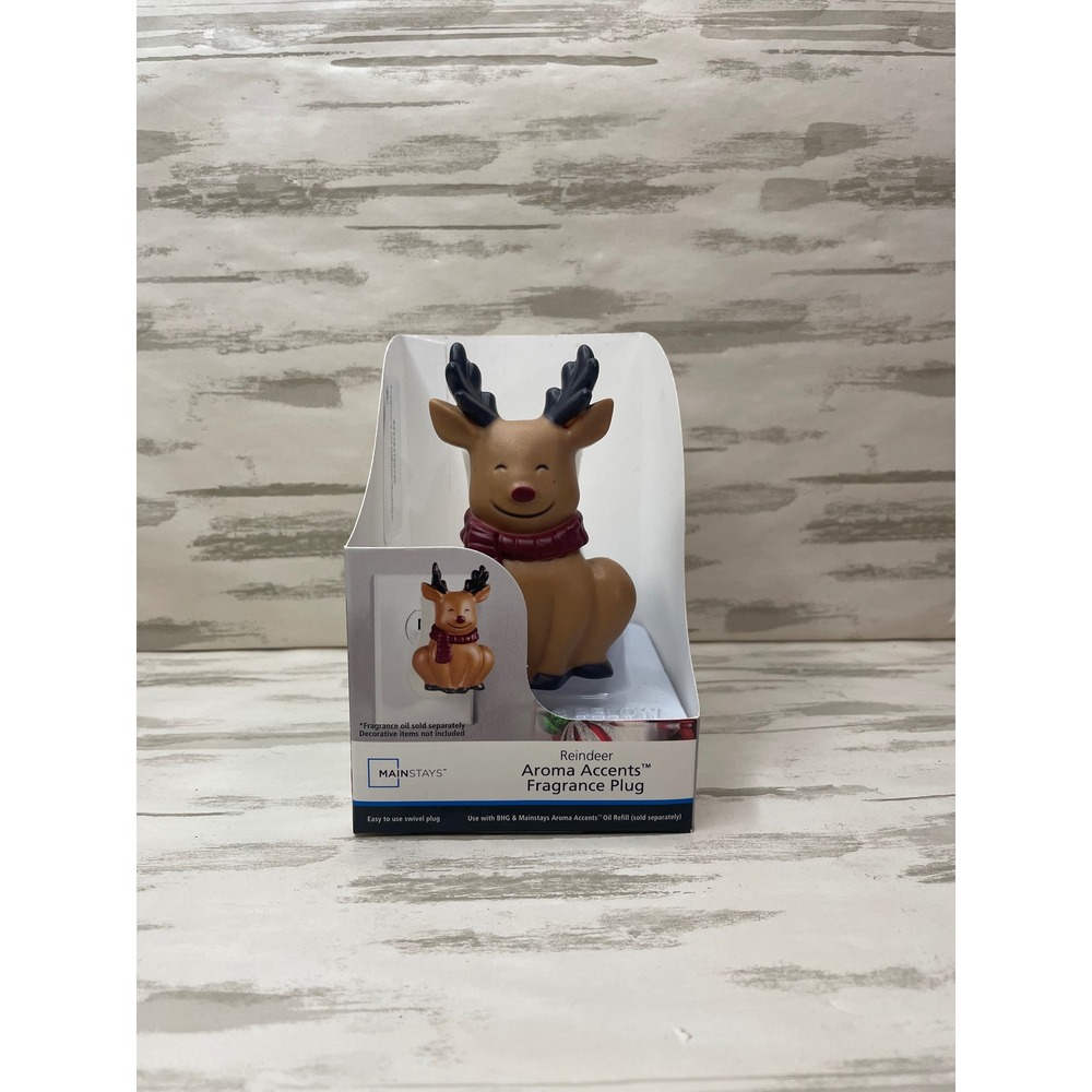 Mainstays Reindeer Aroma Accents Fragrance Plug Christmas Holiday Home Decor